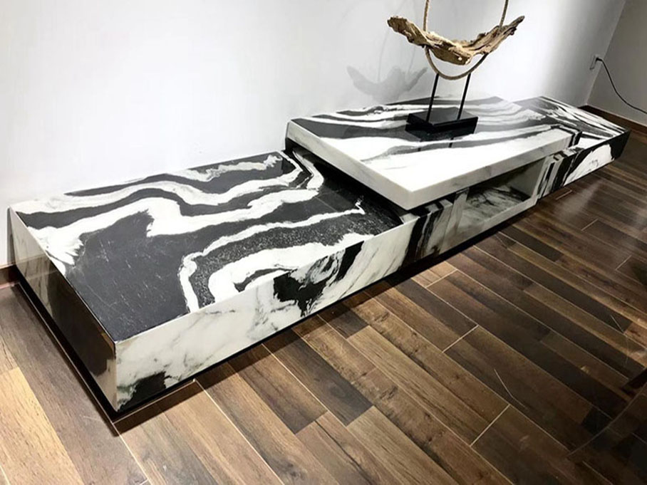 panda white marble tabletops