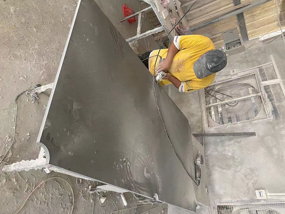 custom apple grey sandstone table tops