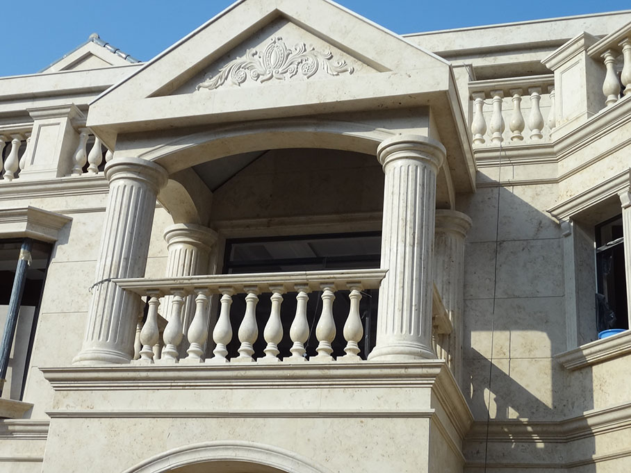 jura grey beige limestone exterior wall cladding tiles